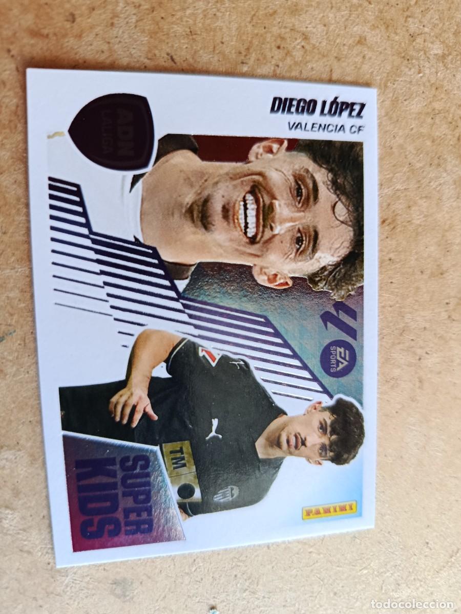 Cromos de f&uacute;tbol: Cromo Panini liga 2025-26 valencia cf n&deg;7 diego L&oacute;pez super kids