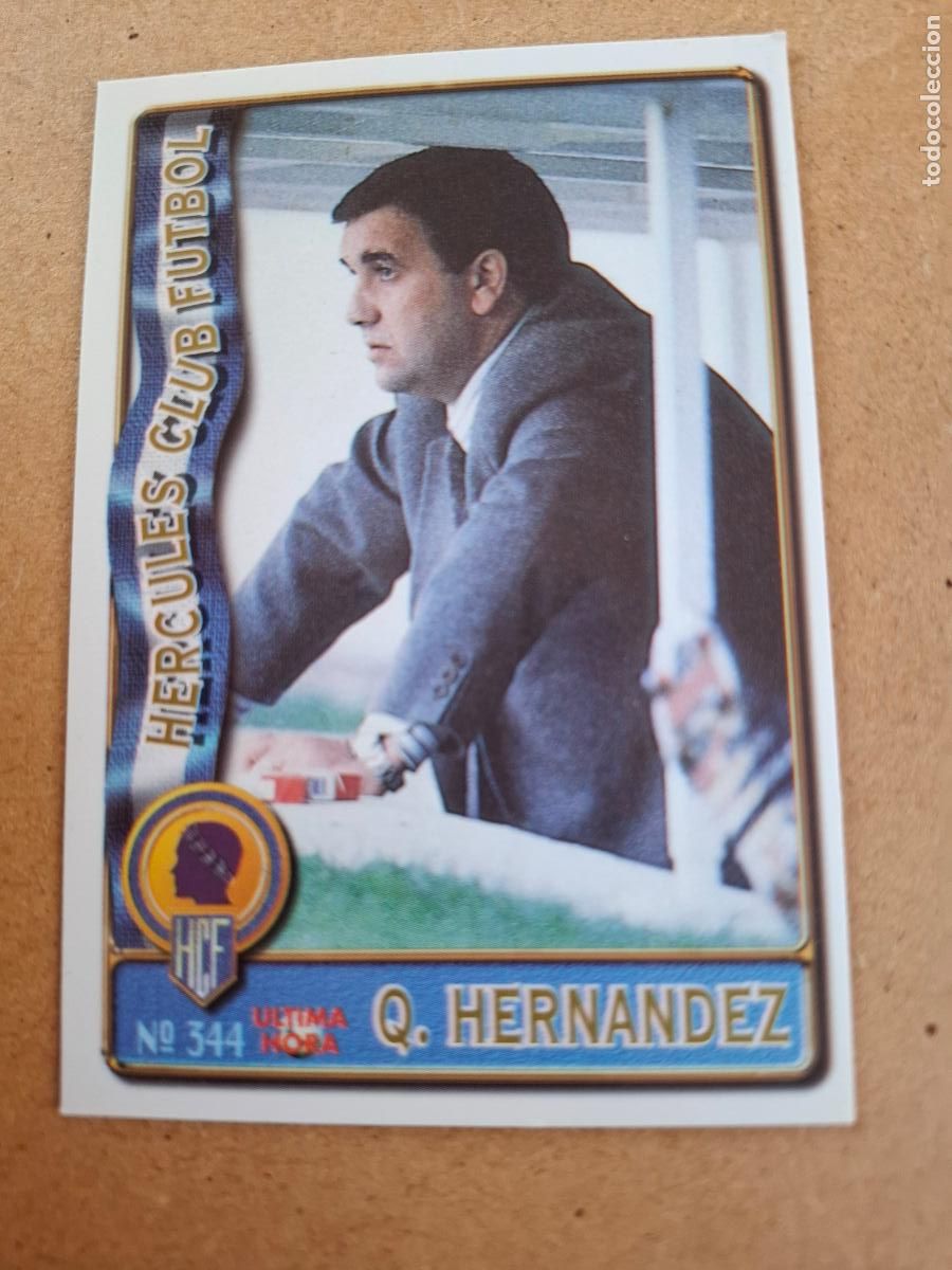 Cromos de F&uacute;tbol: MUNDICROMO 96 97 1996 1997 - UH 344 Q. HERN&Aacute;NDEZ - H&Eacute;RCULES CF