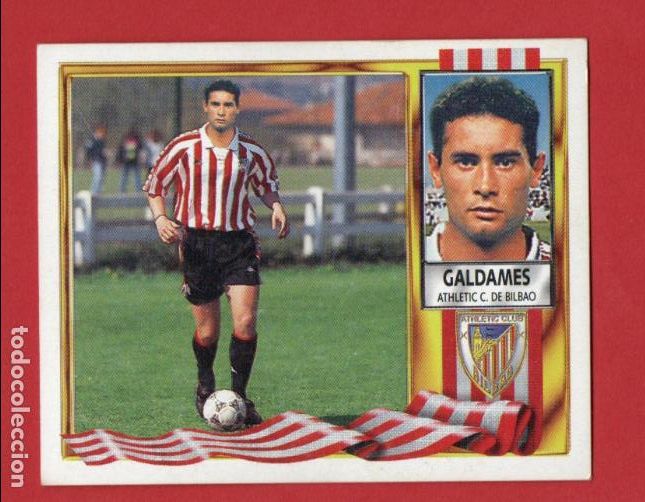 Cromos de F&uacute;tbol: ESTE 95 96 GALDAMES COLOCA DEL ATHLETIC DE BILBAO SIN PEGAR ESTE 1995 1996