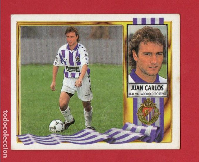Fu&szlig;ball-Sticker: ESTE 95 96 JUAN CARLOS COLOCA DEL REAL VALLADOLID SIN PEGAR ESTE 1995 1996