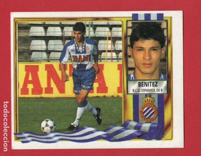 Figurine di Calcio: ESTE 95 96 BENITEZ FICHAJE N&ordm; 7 DEL RCD ESPA&Ntilde;OL NUEVO SIN PEGAR ESTE 1995 1996