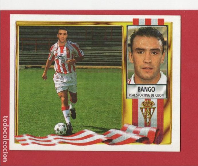Cromos de F&uacute;tbol: ESTE 95 96 BANGO COLOCA DEL SPORTING DE GIJON NUEVO SIN PEGAR ESTE 1995 1996