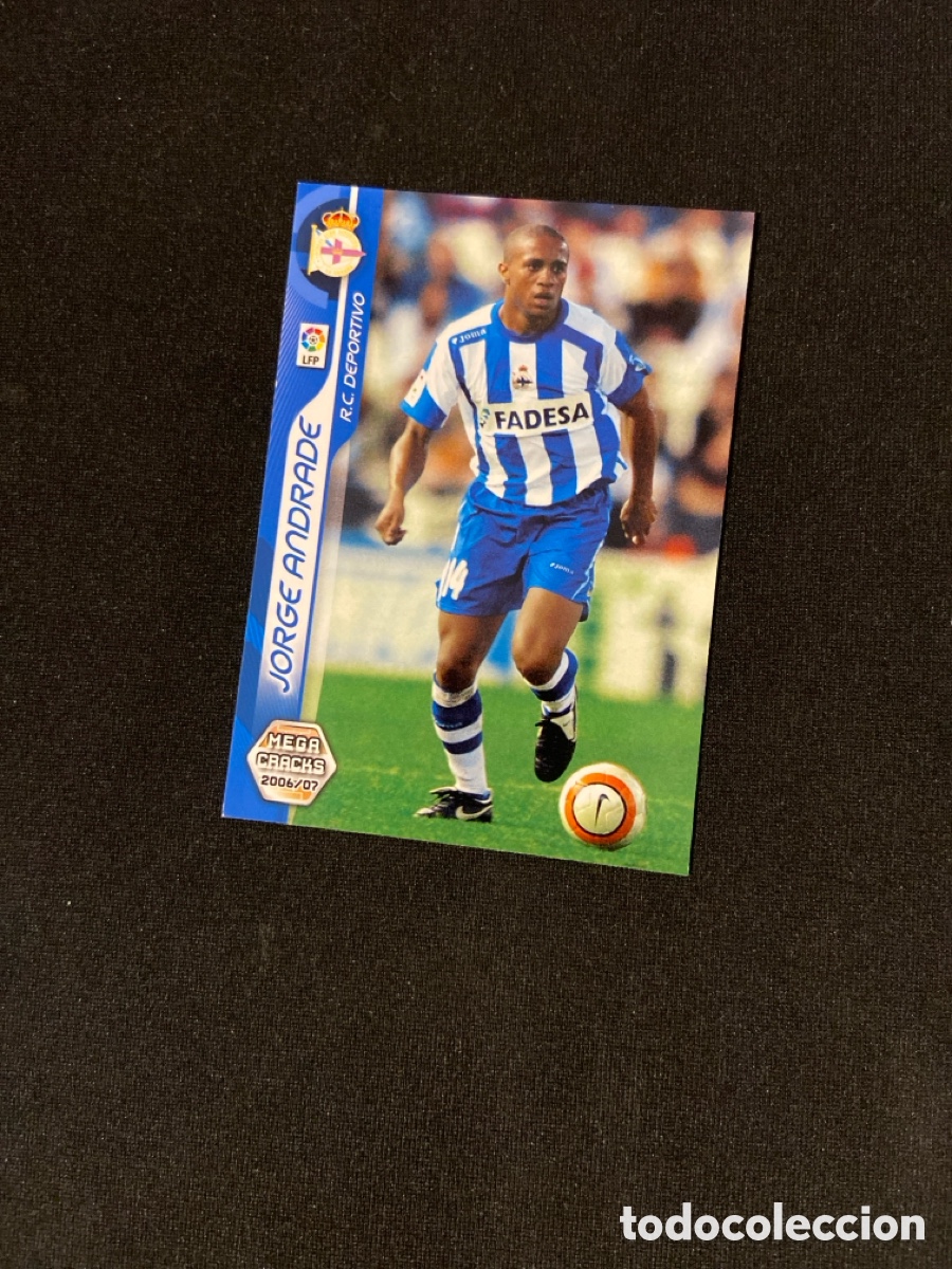 Figurine di Calcio: JORGE ANDRADE 95 (DEPORTIVO CORU&Ntilde;A) PANINI MEGACRACKS 2006-2007 06 07 CROMO CARTA M-3