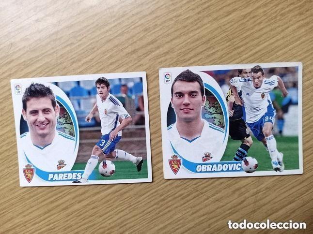 Cromos de f&uacute;tbol: 2012-2013 - R. Zaragoza -- Paredes - Obradovic - Foto 1