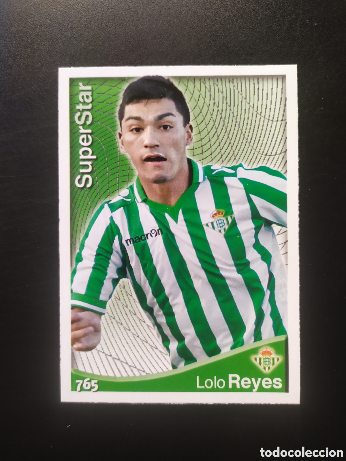 Cartes &agrave; collectionner de Football: Mundicromo fichas Liga 2014 2015 14 15 Lolo Reyes superstar n&deg; 765 Real Betis