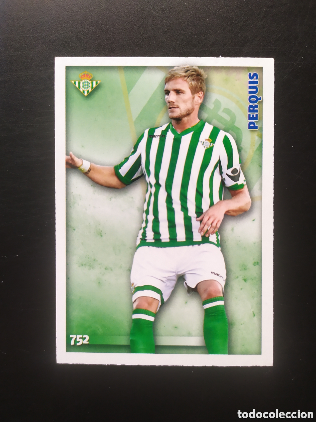 Cartes &agrave; collectionner de Football: Mundicromo fichas Liga 2014 2015 14 15 Perquis n&deg; 752 Real Betis