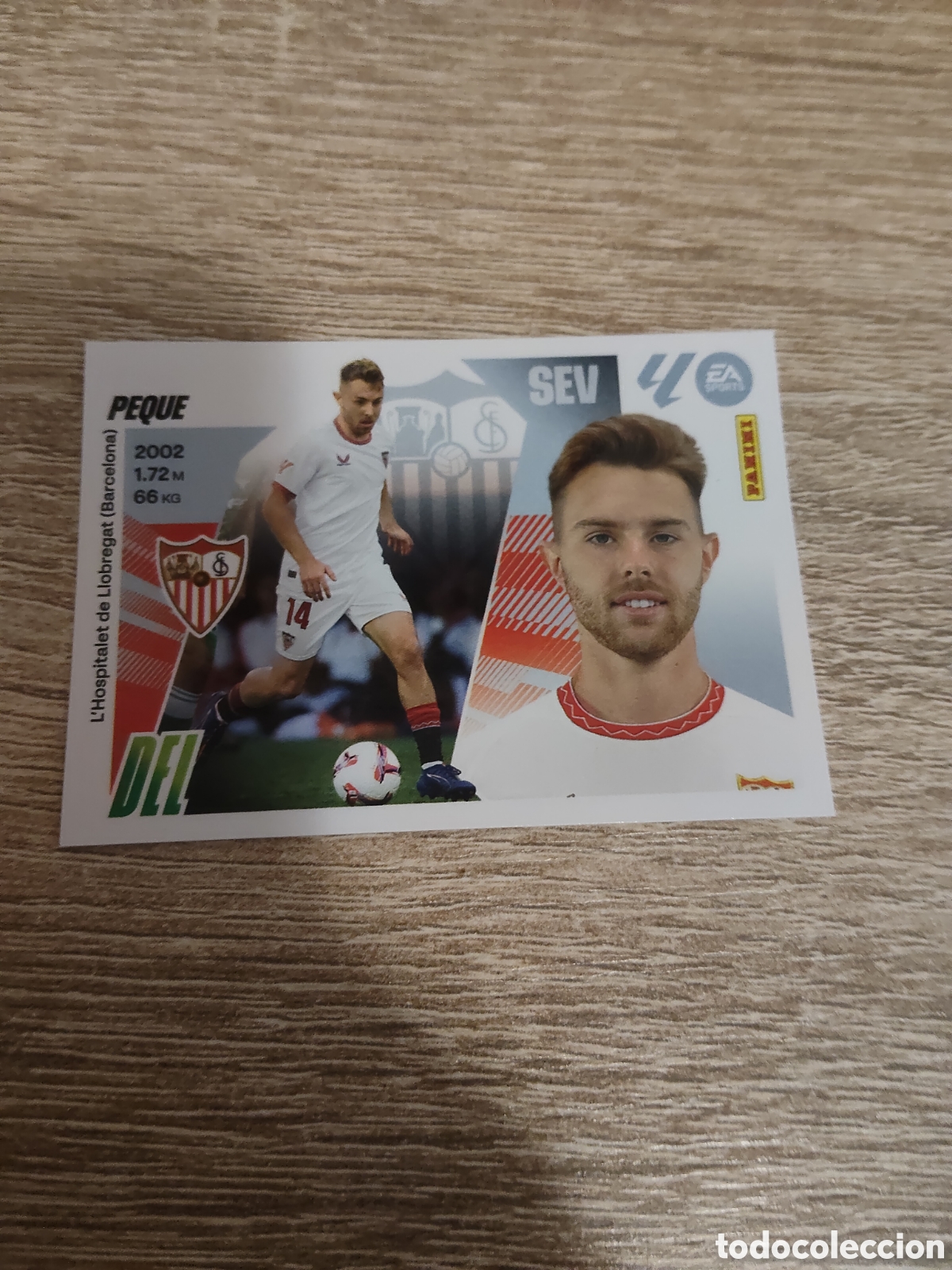Cromos de f&uacute;tbol: Peque Sevilla liga 2025 2026 25 26 ediciones este