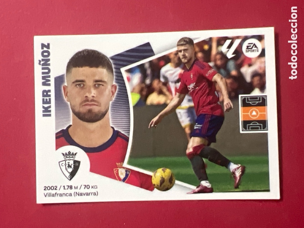 Fu&szlig;ball-Sticker: C1116. 14 Iker Mu&ntilde;oz, CA Osasuna, Panini Ediciones Liga Este 2024 2025 24 25