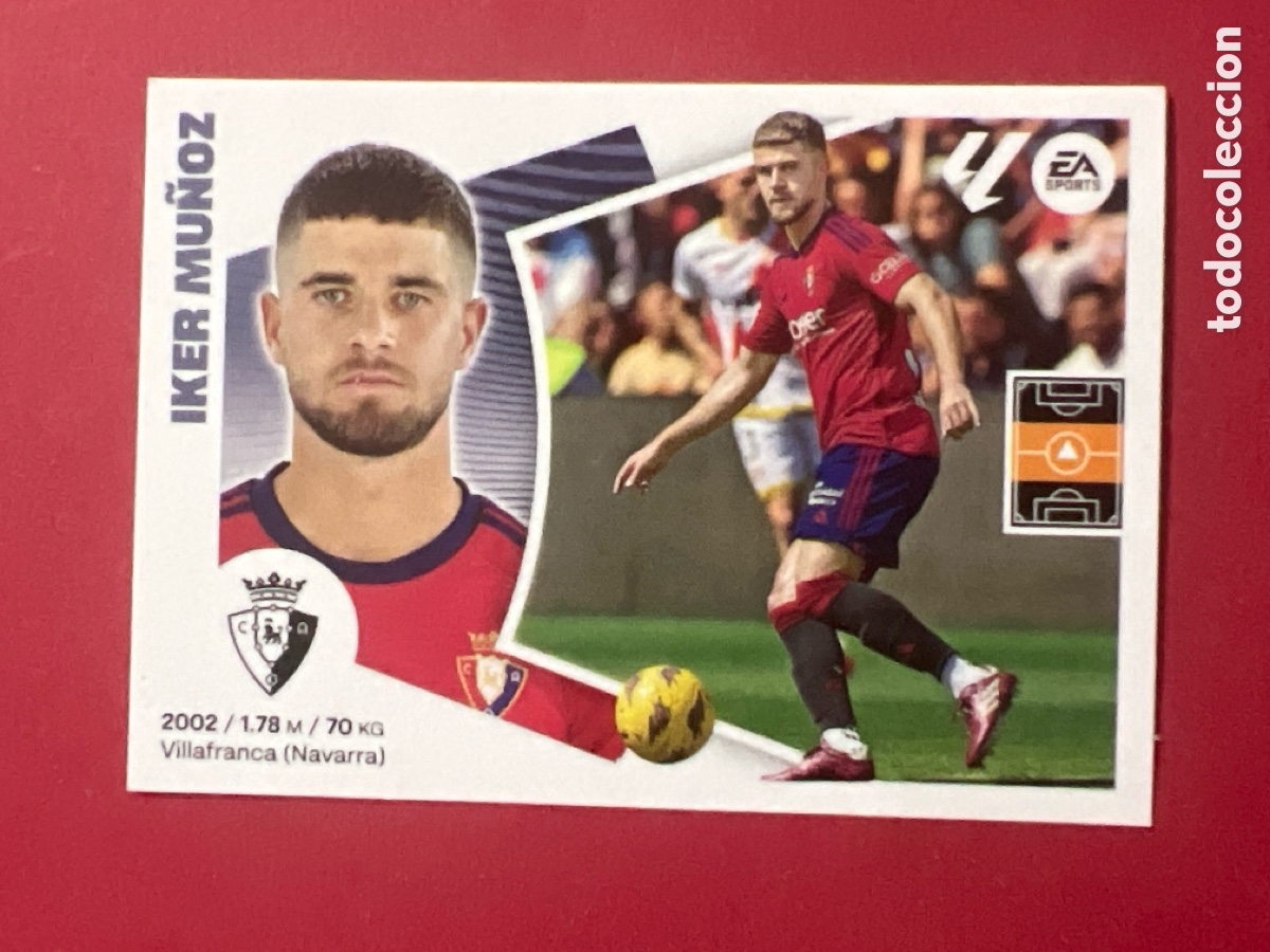 Fu&szlig;ball-Sticker: C1121. 14 Iker Mu&ntilde;oz, CA Osasuna, Panini Ediciones Liga Este 2024 2025 24 25