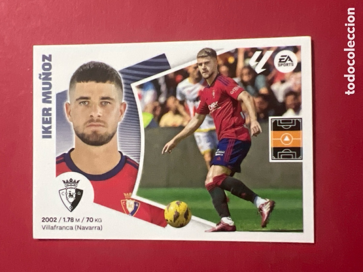 Fu&szlig;ball-Sticker: C1122. 14 Iker Mu&ntilde;oz, CA Osasuna, Panini Ediciones Liga Este 2024 2025 24 25