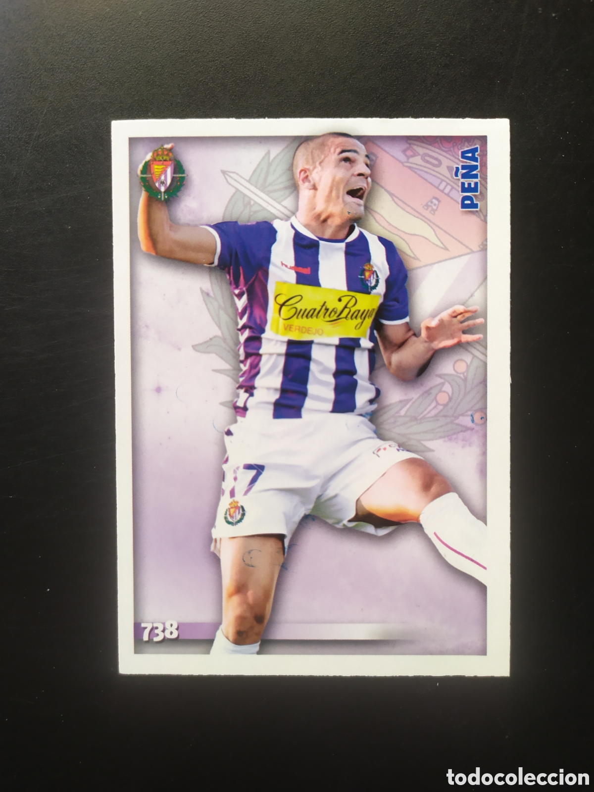 Cromos de f&uacute;tbol: Mundicromo fichas Liga 2014 2015 14 15 Pe&ntilde;a n&deg; 738 Valladolid