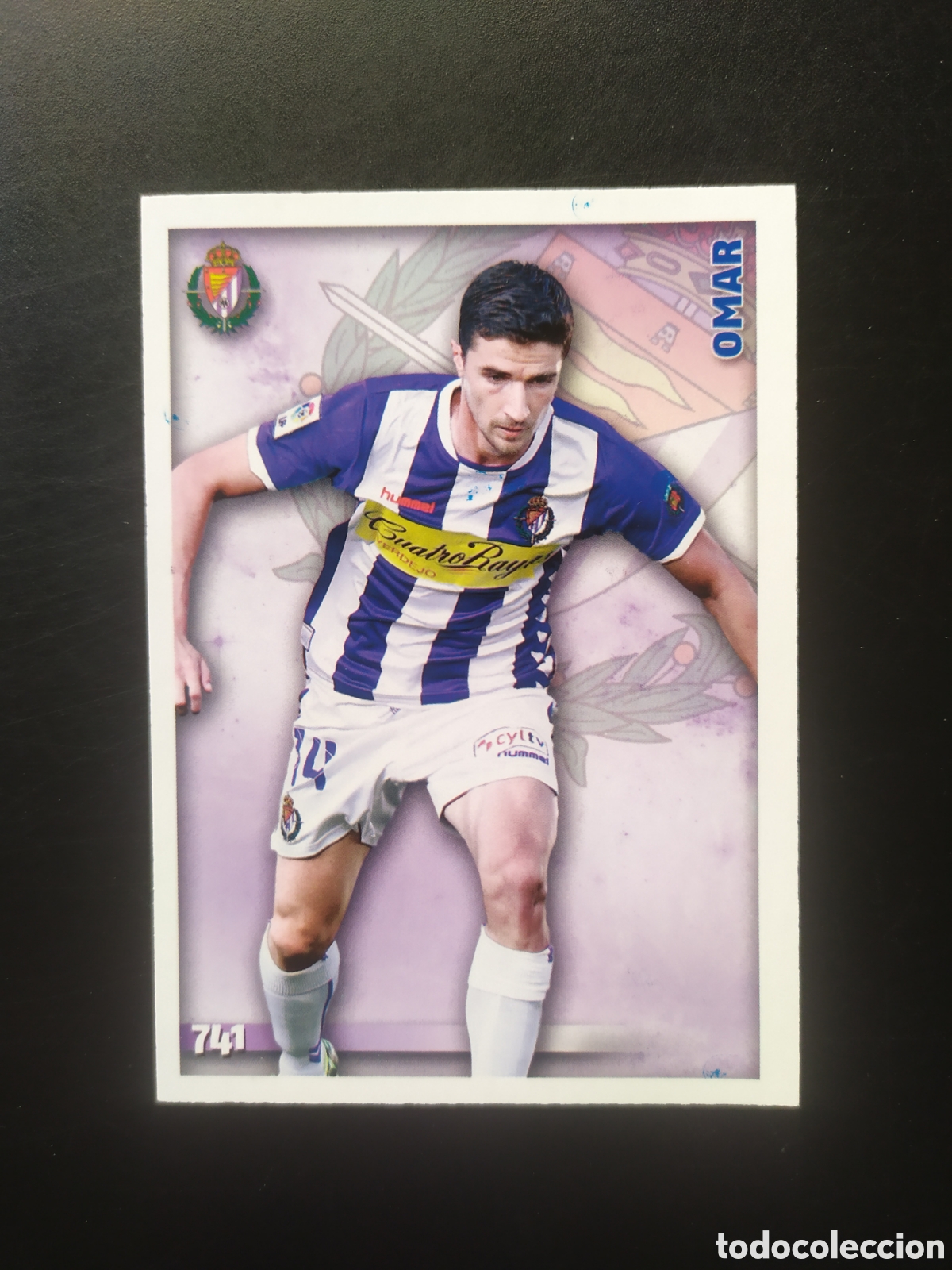 Fu&szlig;ball-Sticker: Mundicromo fichas Liga 2014 2015 14 15 Omar n&deg; 741 Valladolid