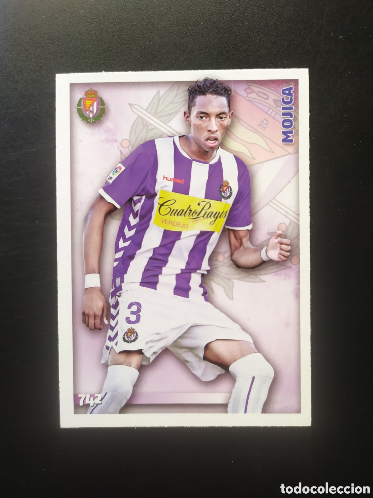 Fu&szlig;ball-Sticker: Mundicromo fichas Liga 2014 2015 14 15 Mojica n&deg; 742 Valladolid