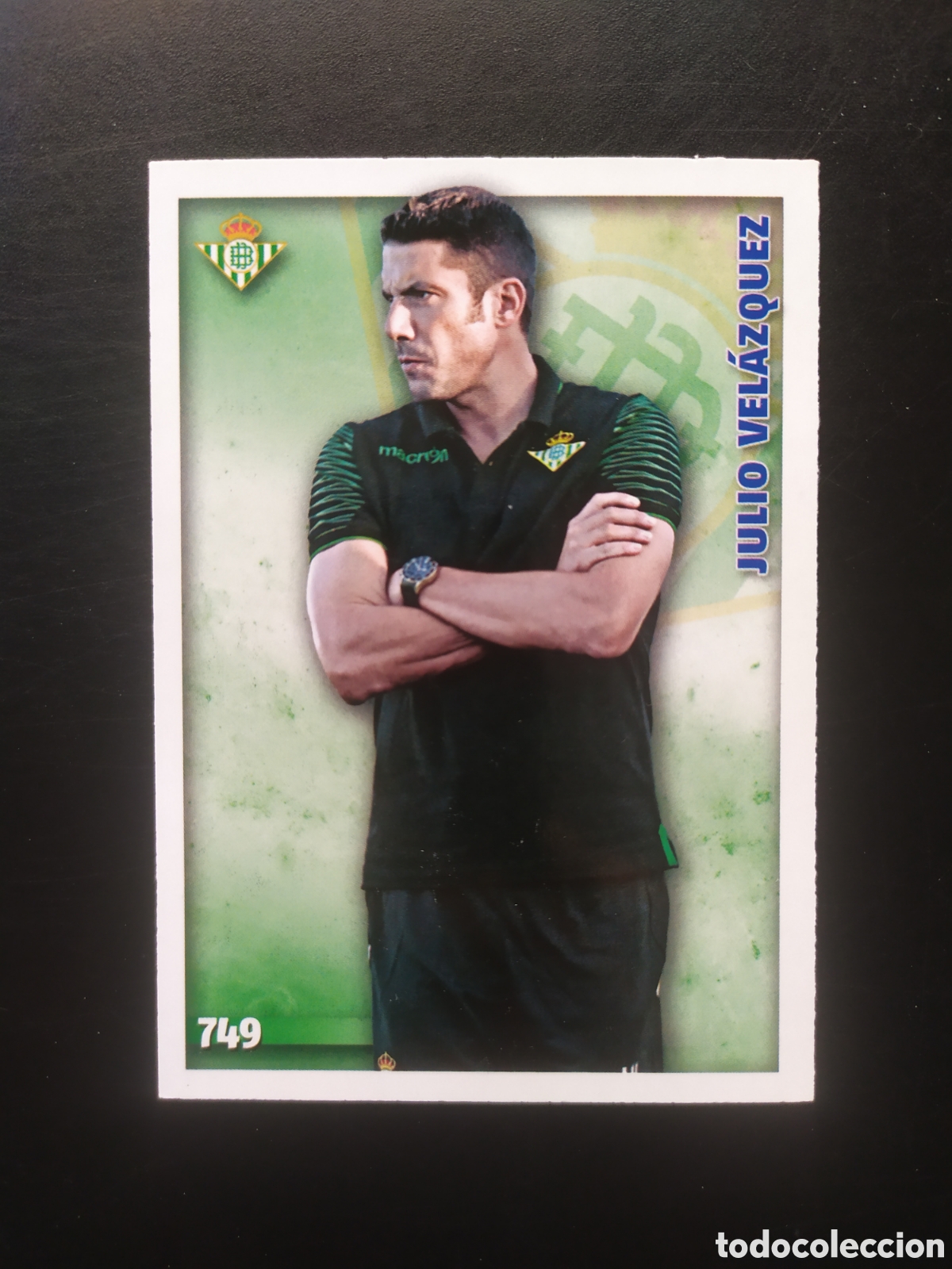 Cromos de F&uacute;tbol: Mundicromo fichas Liga 2014 2015 14 15 Julio Vel&aacute;zquez n&deg; 749 Real Betis