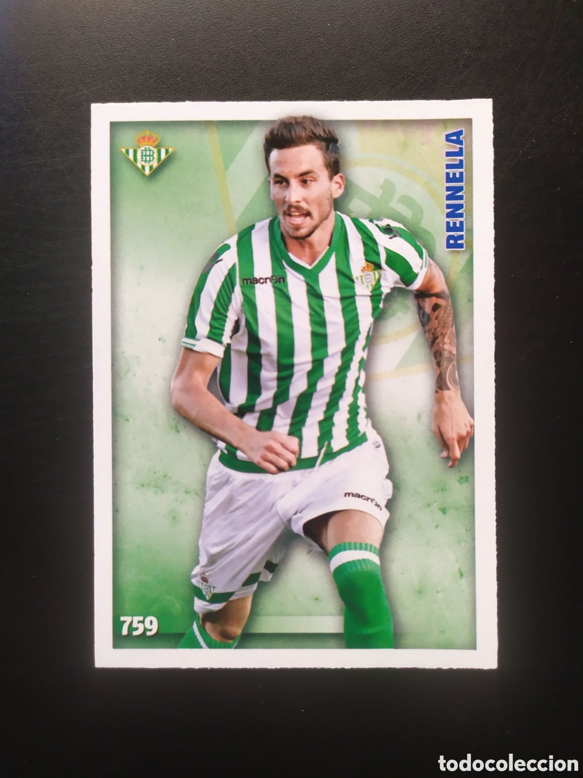 Fu&szlig;ball-Sticker: Mundicromo fichas Liga 2014 2015 14 15 Rennella n&deg; 759 Real Betis