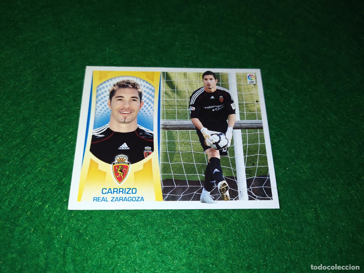 Cromos de F&uacute;tbol: carrizo n 1 real zaragoza liga este 2009 2010 09 10 nunca pegado
