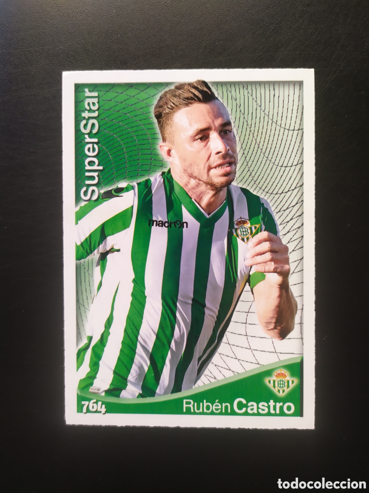 Fu&szlig;ball-Sticker: Mundicromo fichas Liga 2014 2015 14 15 Rub&eacute;n Castro superstar n&deg; 764 Real Betis