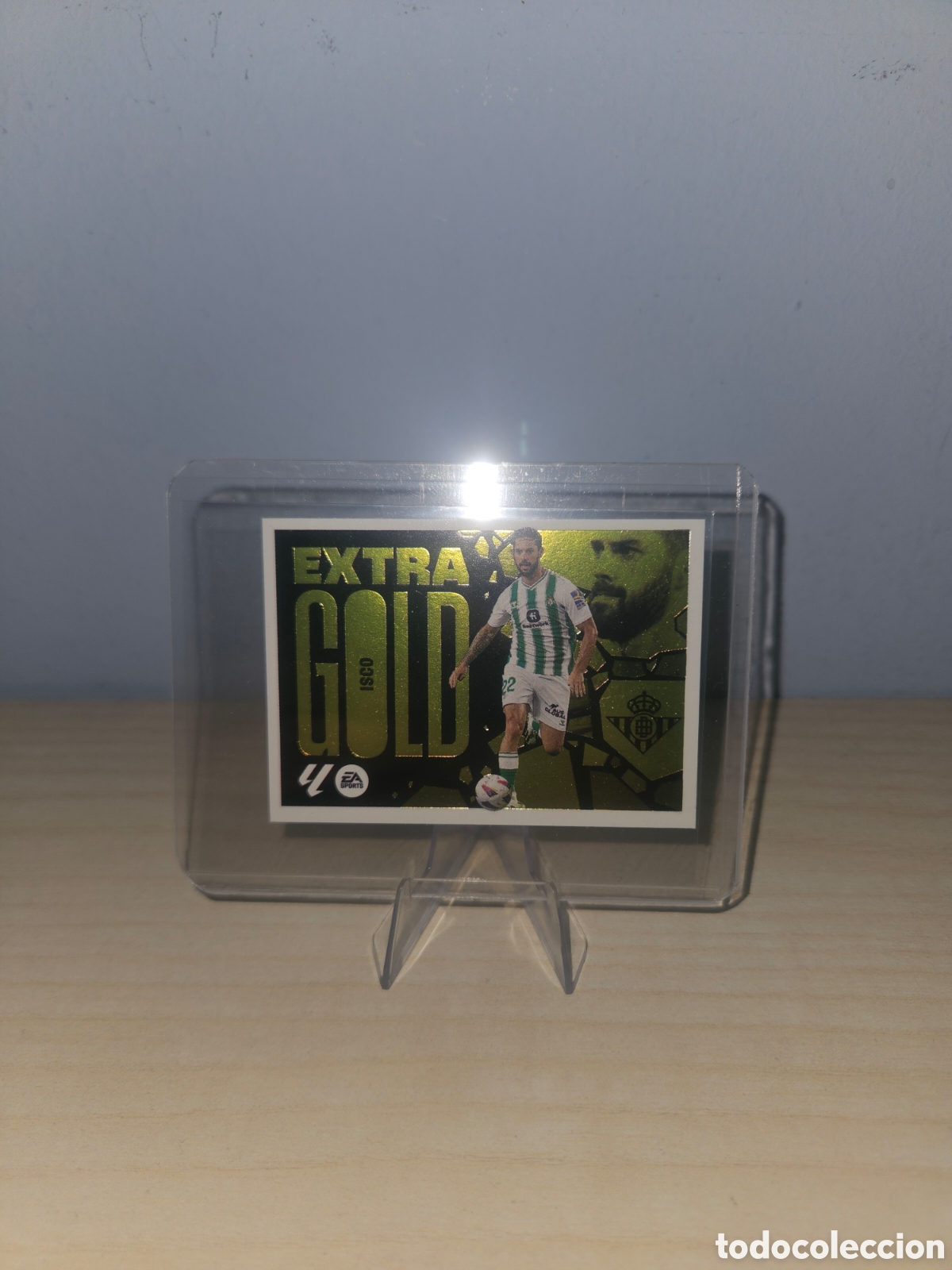Cromos de f&uacute;tbol: Carta Isco Extra Gold - Foto 1