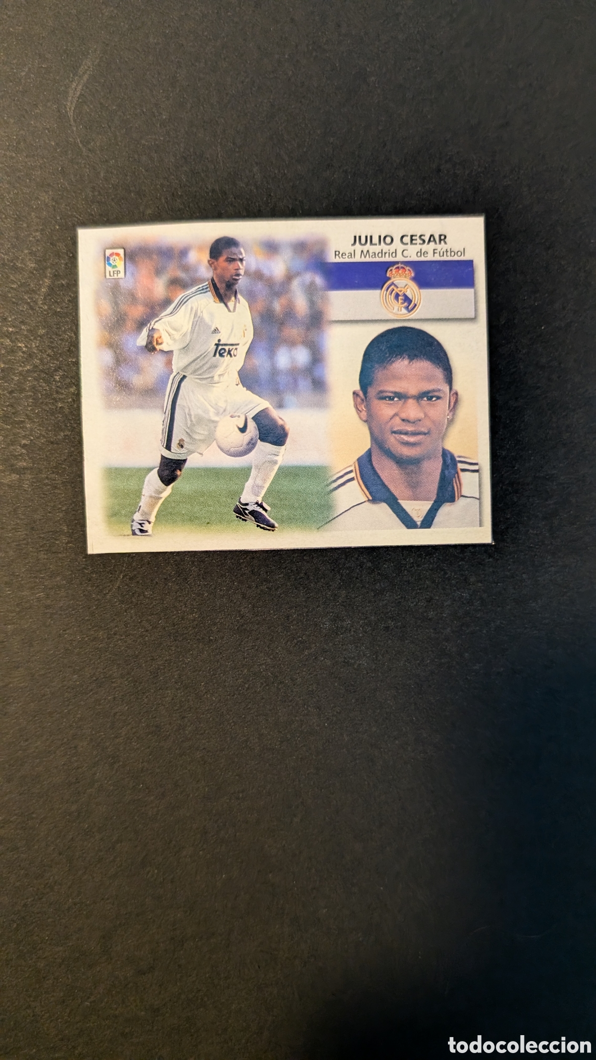 Cromos de F&uacute;tbol: JULIO CESAR REAL MADRID FICHAJE 12 LIGA ESTE 1999/00 99 00 RECORTADO