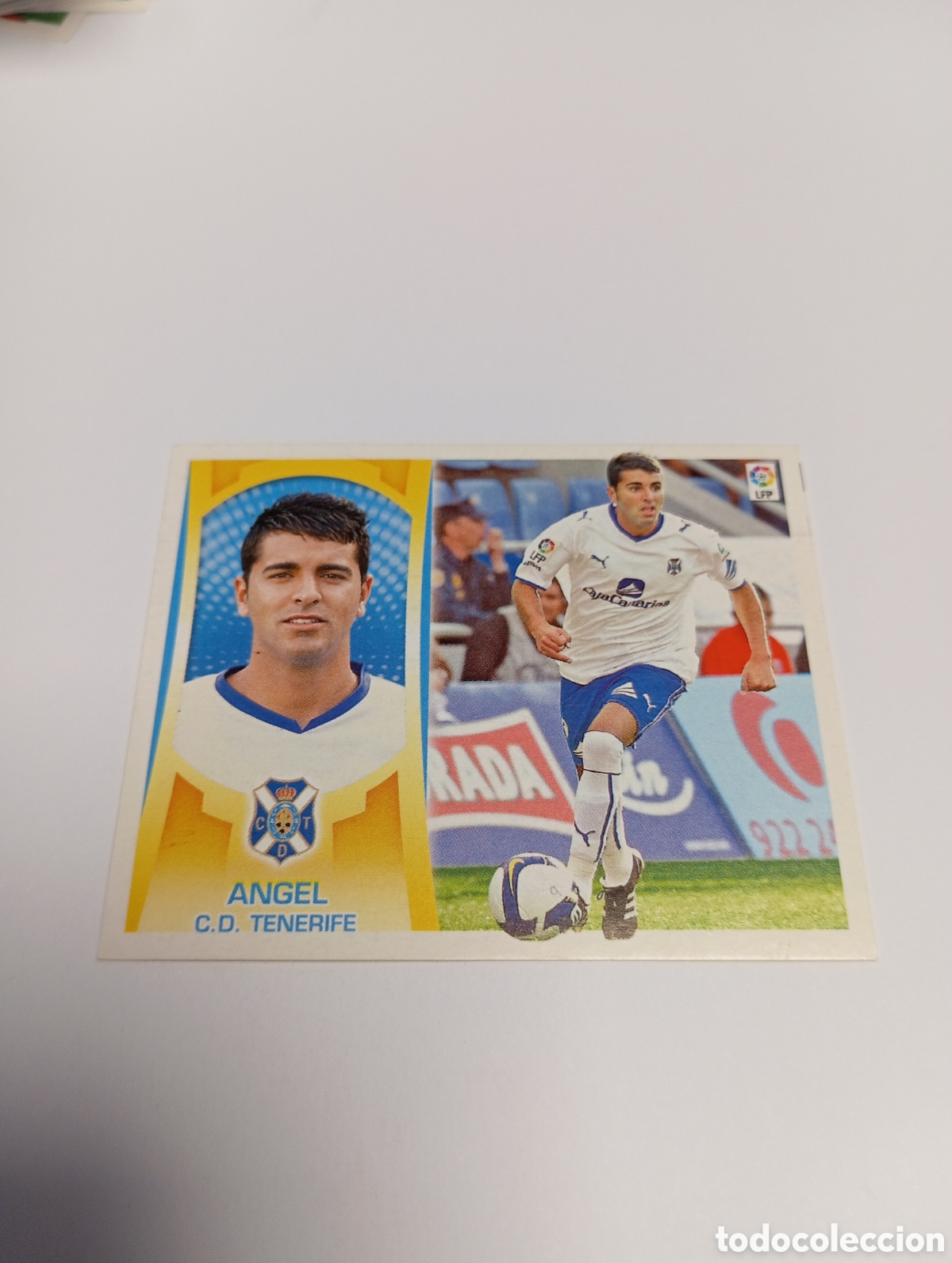 Fu&szlig;ball-Sticker: &Aacute;ngel 15 Tenerife Liga Este 2009 2010 PANINI 09 10