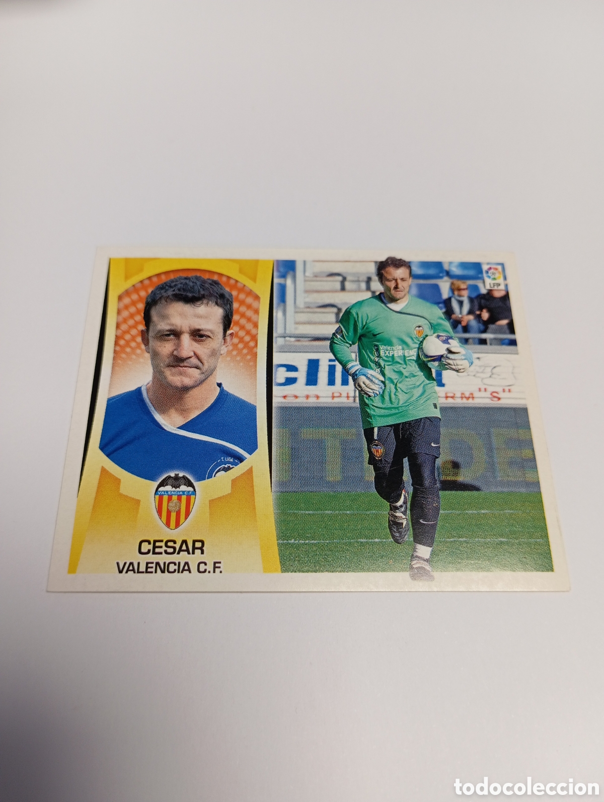 Cromos de Futebol: Cesar 2 Valencia Liga Este 2009 2010 PANINI 09 10