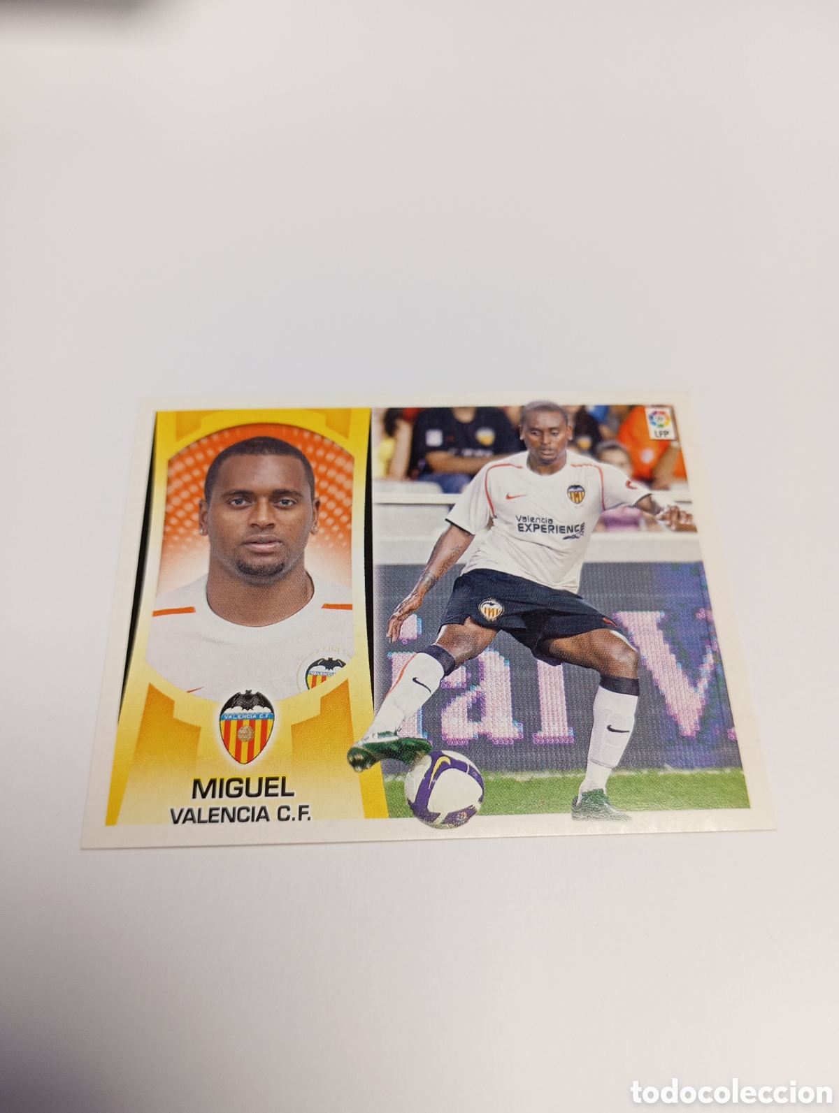 Fu&szlig;ball-Sticker: Miguel 4 B Valencia Liga Este 2009 2010 PANINI 09 10