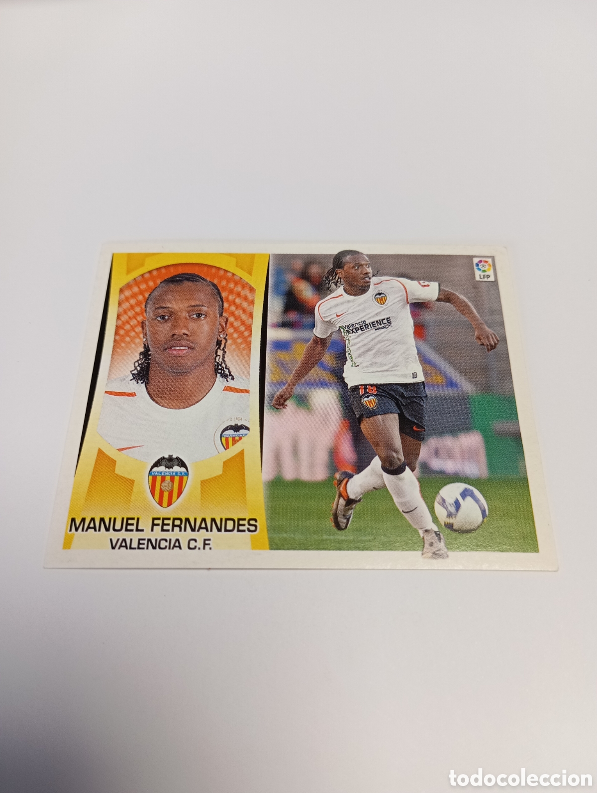 Fu&szlig;ball-Sticker: Manuel Fernandes 10 A Valencia Liga Este 2009 2010 PANINI 09 10