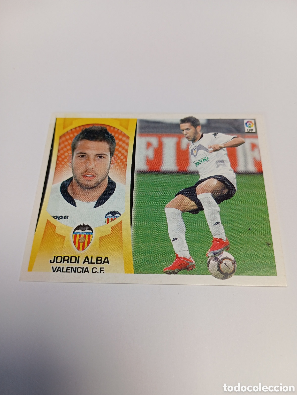 Fu&szlig;ball-Sticker: Jordi Alba 12 B COLOCA Valencia Liga Este 2009 2010 PANINI 09 10