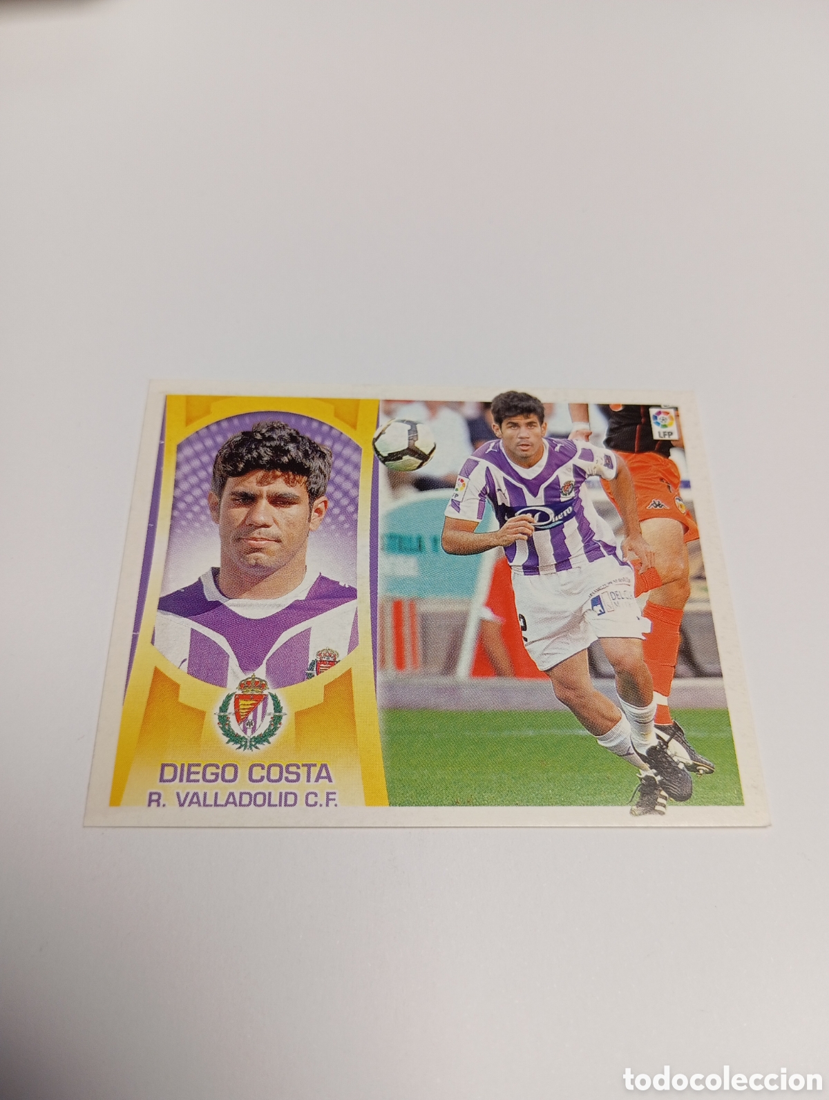 Fu&szlig;ball-Sticker: DIEGO COSTA 16 B COLOCA Valladolid Liga Este 2009 2010 PANINI 09 10