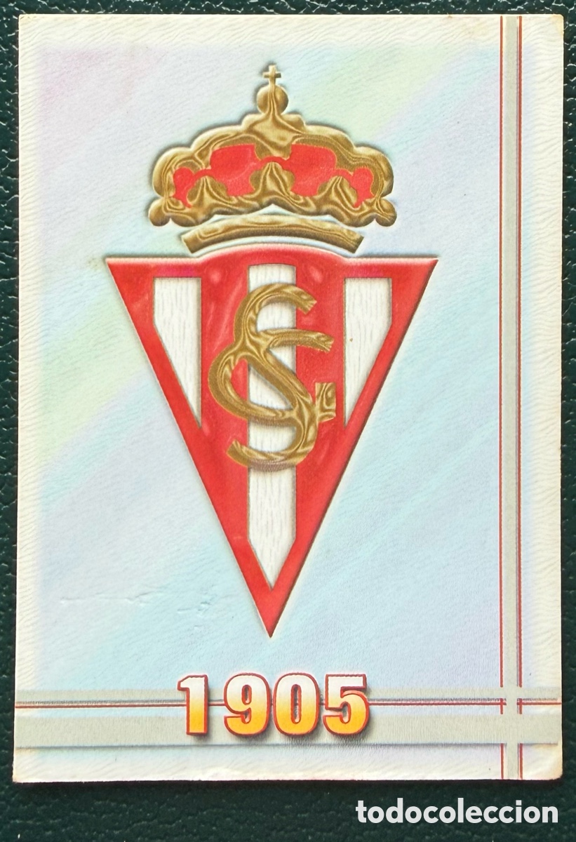 Cromos de f&uacute;tbol: 558 ESCUDO SPORTING DE GIJON FICHAS ALBUM MUNDICROMO 2006 2007 06 07