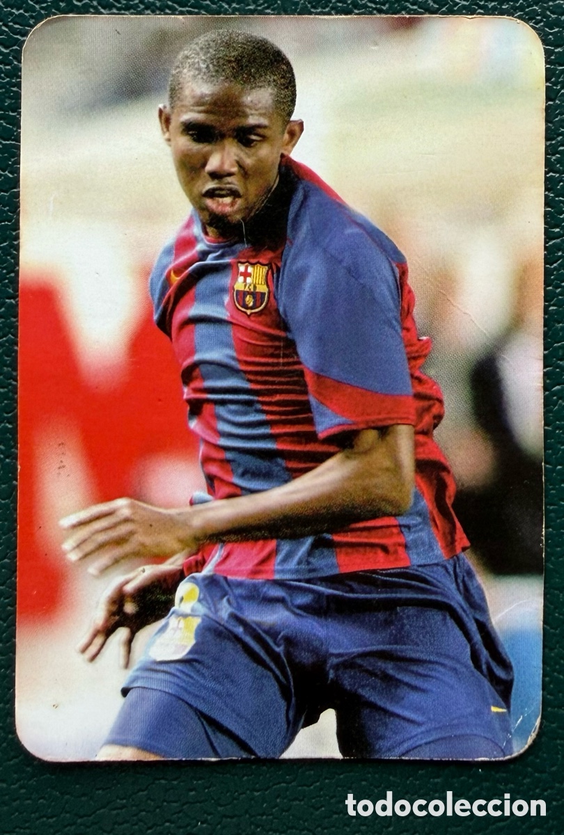 Fu&szlig;ball-Sticker: 27 ETOO FC BARCELONA MATE FICHAS ALBUM MUNDICROMO 2005 2006 05 06