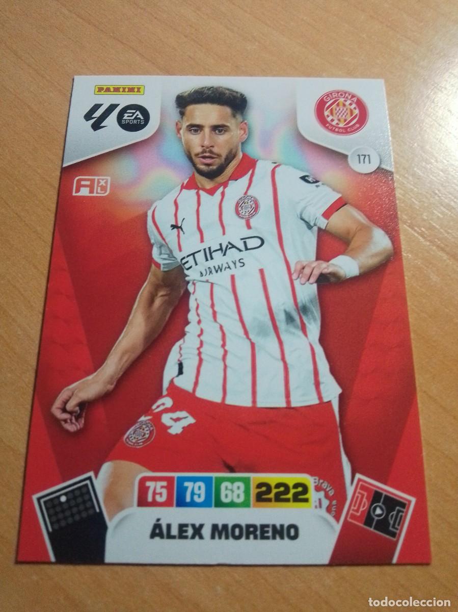 Fu&szlig;ball-Sticker: 171 &Aacute;LEX MORENO DEL GIRONA 25 26 ADRENALYN XL 2025 2026