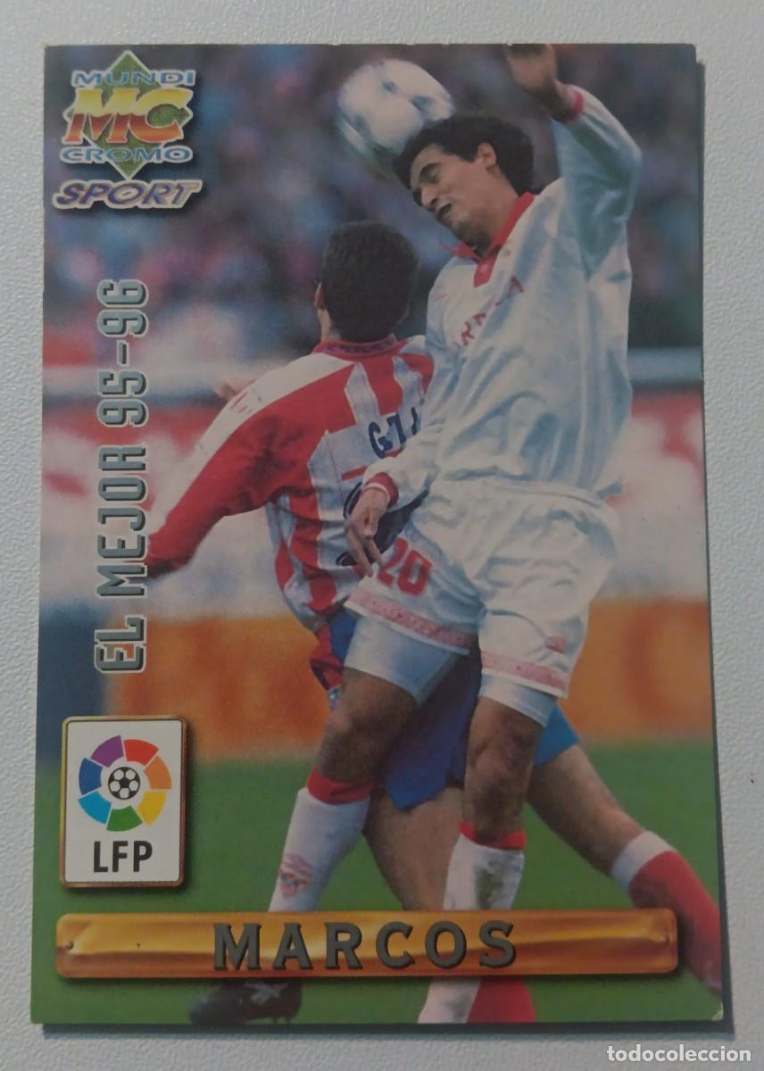 Cromos de Futebol: CROMO FUTBOL LIGA 1996 1997 96 97 FICHA MARCOS SEVILLA MUNDICROMO MUNDI CROMO