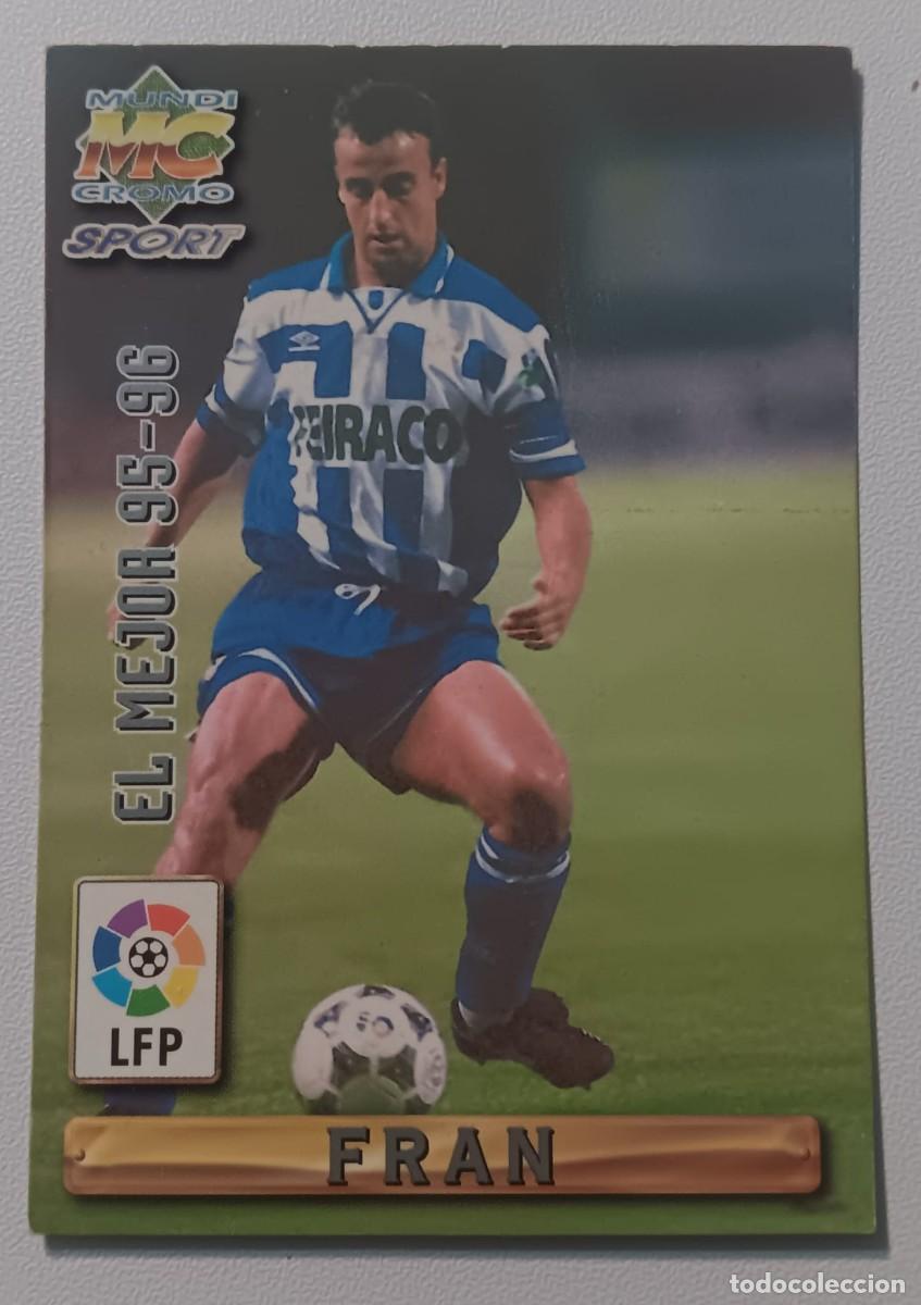 Cromos de Futebol: CROMO FUTBOL LIGA 1996 1997 96 97 FICHA FRAN DEPORTIVO MUNDICROMO MUNDI CROMO