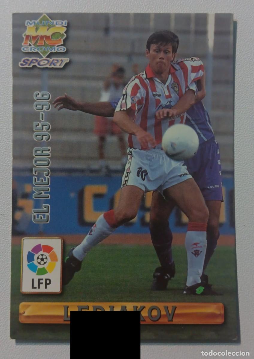 Figurine di Calcio: CROMO FUTBOL LIGA 1996 1997 96 97 FICHA LEDIAKOV SPORTING MUNDICROMO MUNDI CROMO