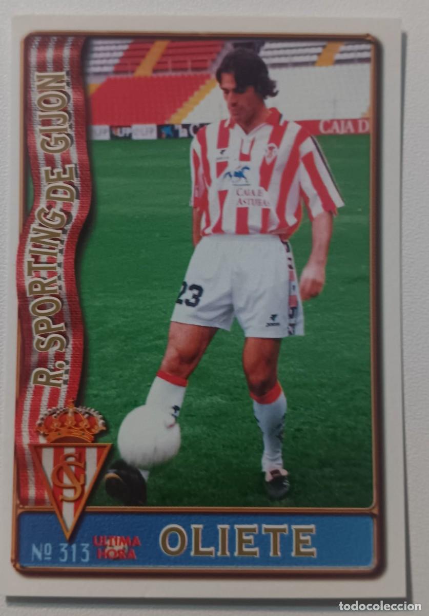 Fu&szlig;ball-Sticker: CROMO FUTBOL LIGA 1996 1997 96 97 NUMERO 313 SPORTING MUNDICROMO MUNDI CROMO