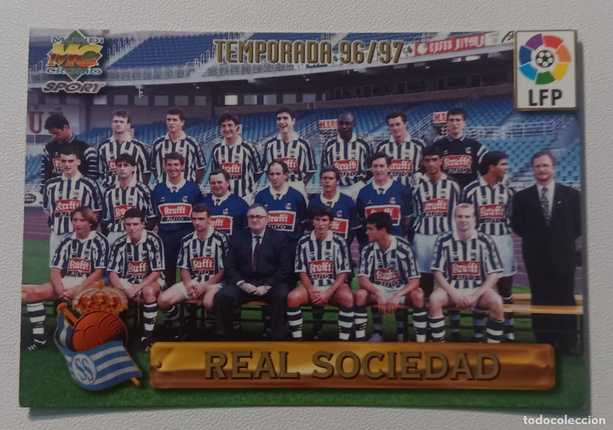 Cromos de F&uacute;tbol: CROMO FUTBOL LIGA 1996 1997 96 97 NUMERO REAL SOCIEDAD MUNDICROMO MUNDI CROMO