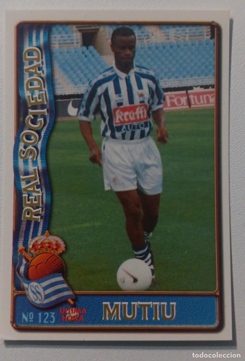 Cromos de F&uacute;tbol: CROMO FUTBOL LIGA 1996 1997 96 97 NUMERO 123 REAL SOCIEDAD MUNDICROMO MUNDI CROMO