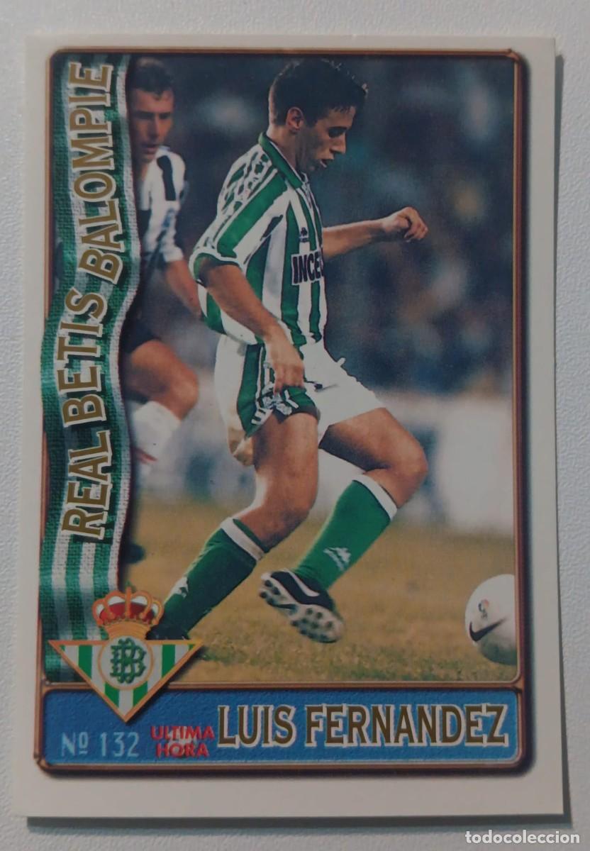 Cromos de Futebol: CROMO FUTBOL LIGA 1996 1997 96 97 NUMERO 132 BETIS MUNDICROMO MUNDI CROMO