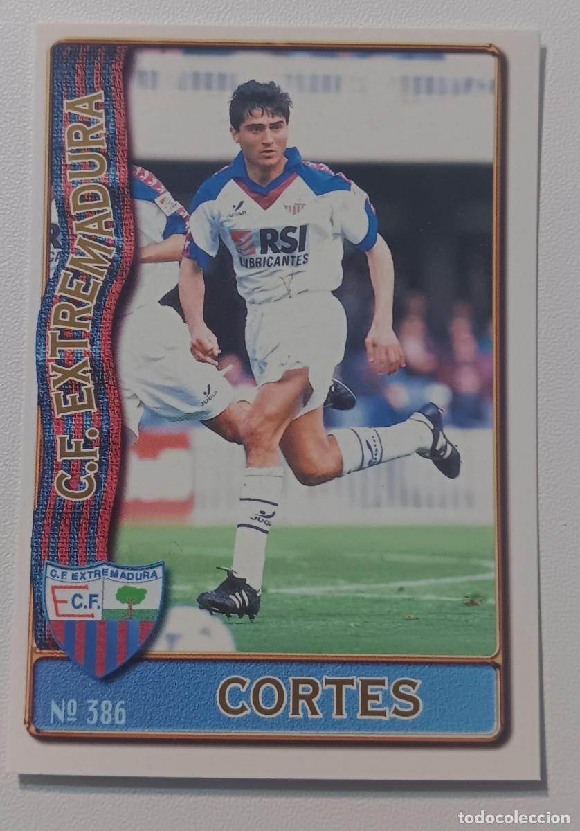 Fu&szlig;ball-Sticker: CROMO FUTBOL LIGA 1996 1997 96 97 NUMERO 386 EXTREMADURA MUNDICROMO MUNDI CROMO
