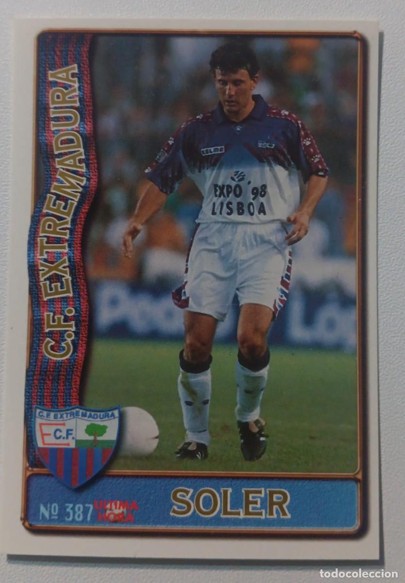 Fu&szlig;ball-Sticker: CROMO FUTBOL LIGA 1996 1997 96 97 NUMERO 387 EXTREMADURA MUNDICROMO MUNDI CROMO