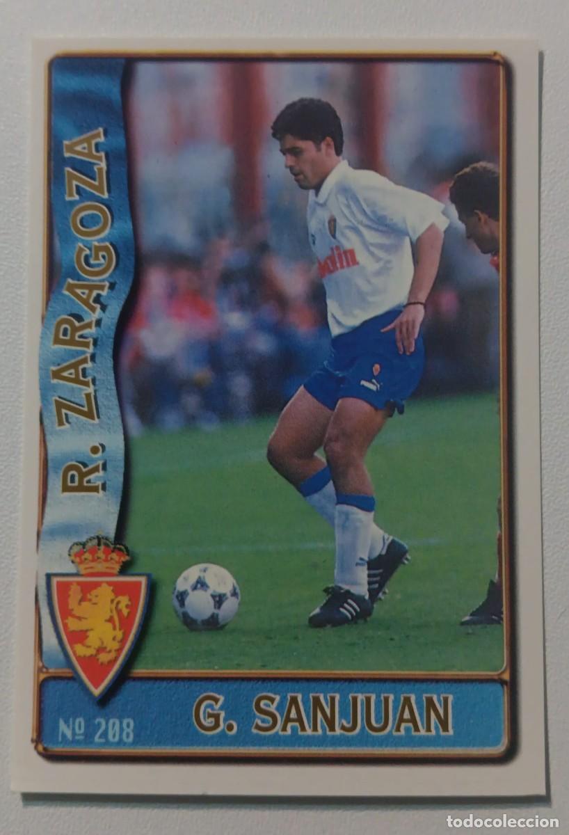 Figurine di Calcio: CROMO FUTBOL LIGA 1996 1997 96 97 NUMERO 208 ZARAGOZA MUNDICROMO MUNDI CROMO