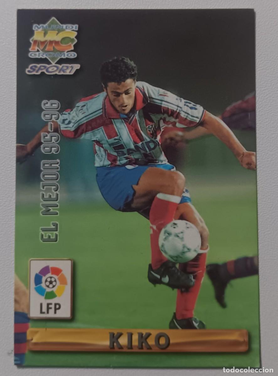 Figurine di Calcio: CROMO FUTBOL LIGA 1996 1997 96 96 FICHA KIKO ATLETICO MADRID MUNDICROMO MUNDI CROMO
