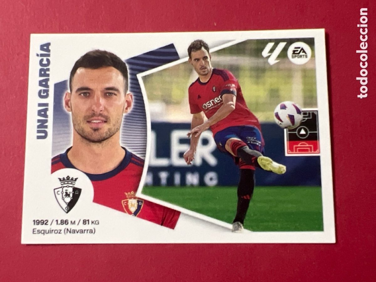 Fu&szlig;ball-Sticker: C1205. liga 2024-25 unai garc&iacute;a 8 bis 8bis osasuna laliga este panini