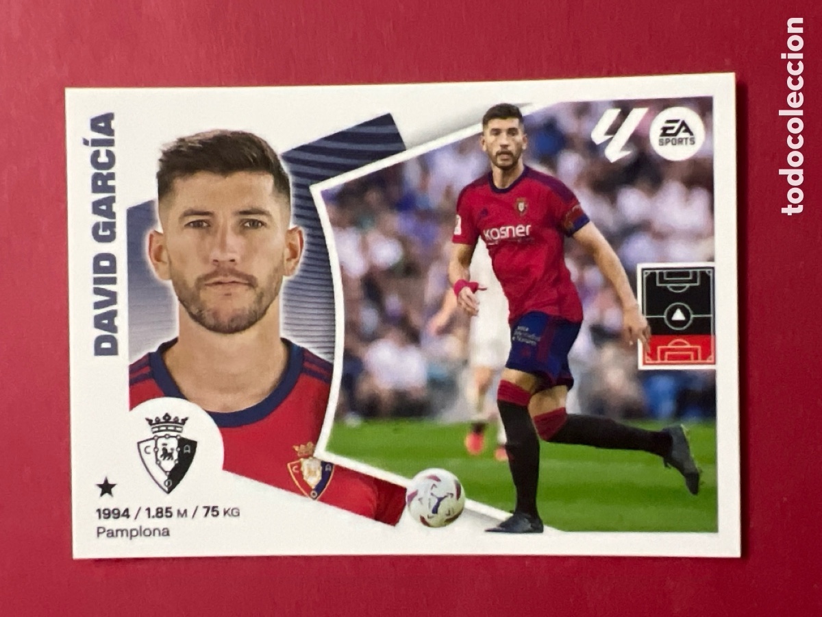 Figurine di Calcio: C1209. DAVID GARC&Iacute;A CA OSASUNA CROMO N&deg; 8 LIGA ESTE 2024-2025 24-25 PANINI