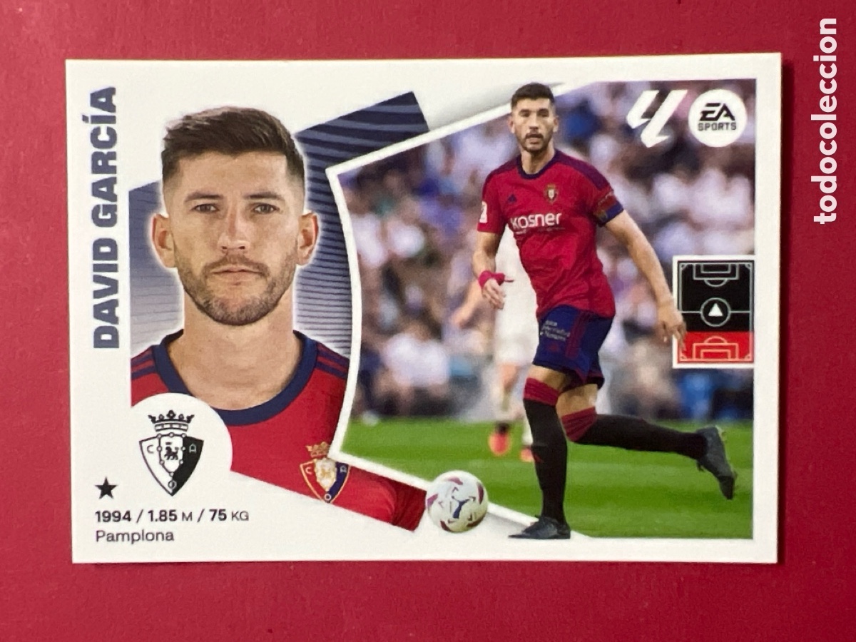 Cromos de f&uacute;tbol: C1210. DAVID GARC&Iacute;A CA OSASUNA CROMO N&deg; 8 LIGA ESTE 2024-2025 24-25 PANINI