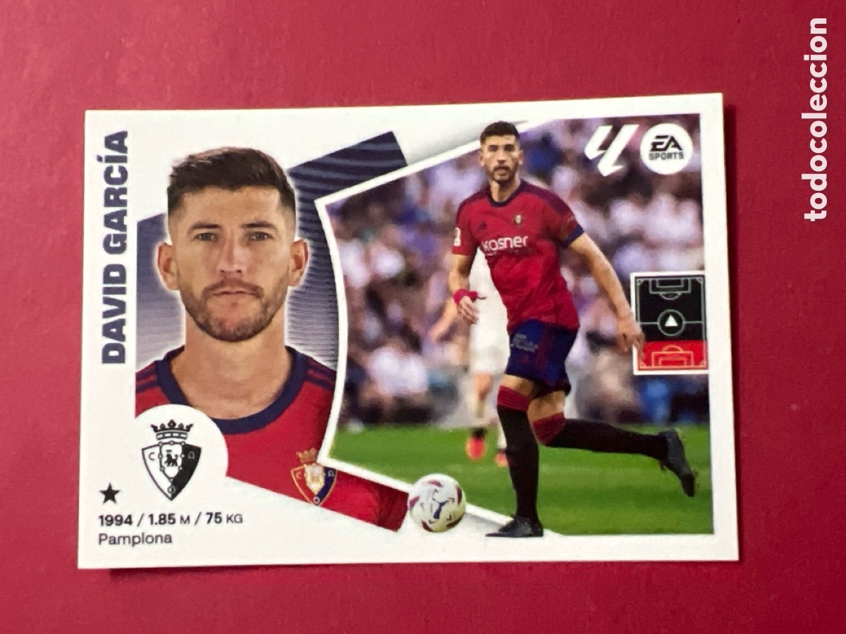 Football Stickers: C1215. DAVID GARC&Iacute;A CA OSASUNA CROMO N&deg; 8 LIGA ESTE 2024-2025 24-25 PANINI