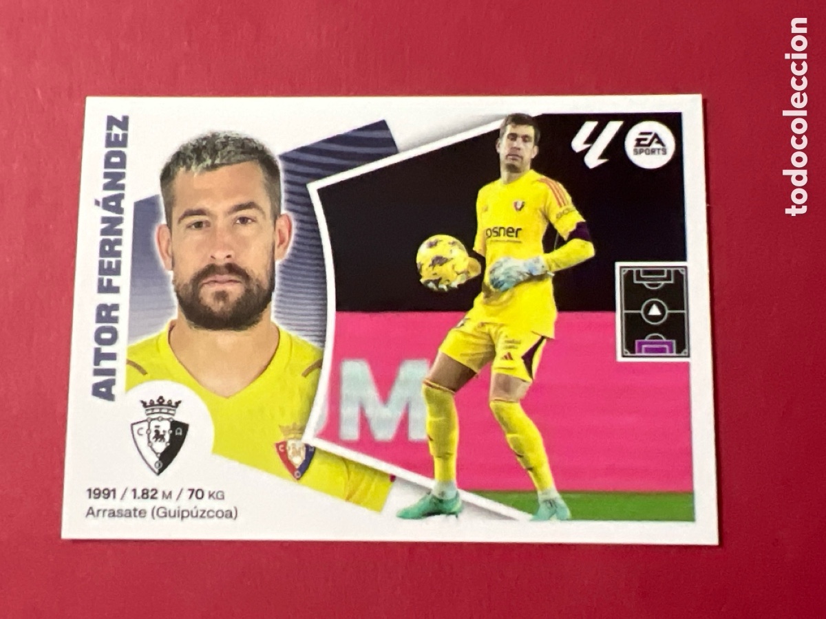 Figurine di Calcio: C1248. OSASUNA N&ordm; 4 AITOR FERNANDEZ LIGA ESTE 2024 2025 24 25 PANINI