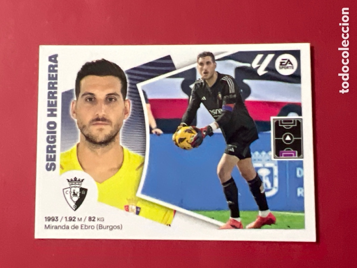 Fu&szlig;ball-Sticker: C1258. liga 2024-25 sergio herrera 3 osasuna laliga este panini