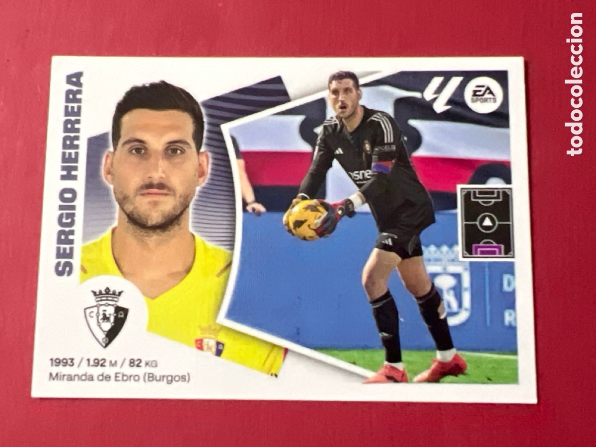 Fu&szlig;ball-Sticker: C1259. liga 2024-25 sergio herrera 3 osasuna laliga este panini